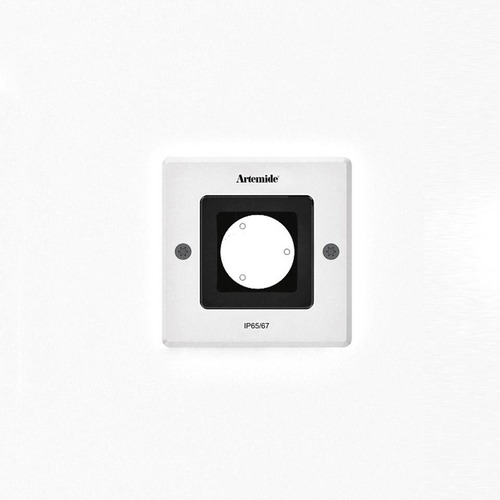 Zapuštěná - AR T4063ELPTW00 Ego 90 downlight čtverec EL 3000K hliník IK10 - ARTEMIDE - foto 1