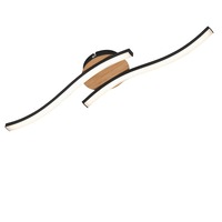 Dekorativní - BRILO 3449-014 LED nástěnné a stropní svítidlo, 55,5 cm, 12 W, černá - BRILO