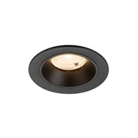Kruhová - LA 1009439 NUMINOS® S Stropní vestavné svítidlo, 2700 K, 55°, IP20, kulaté, černé - BIG WHITE (SLV)