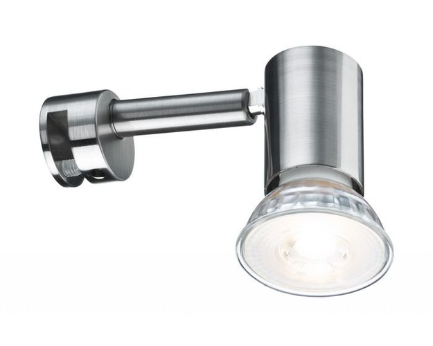 Nad obrazy/zrcadla - P 99905 Galeria svítidlo k zrcadlu LED Simplo kov kartáčovaný včetně sv. zdroje 1x5,3W GU10 - PAULMANN - foto 1