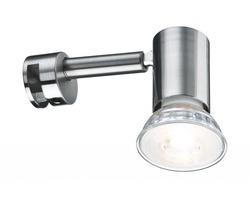 Nad obrazy/zrcadla - P 99905 Galeria svítidlo k zrcadlu LED Simplo kov kartáčovaný včetně sv. zdroje 1x5,3W GU10 - PAULMANN