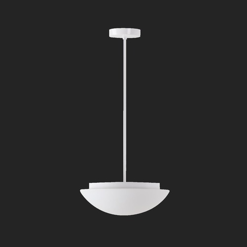 Kruhová - OS AUR60462 AURA P3 závěsné skleněné svítidlo bílá IP40 3000 K 14W LED (původní kód OS 60462) - OSMONT - foto 1