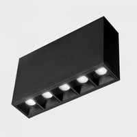 Bodová - KHL K51300.01.SR.BK-BK.45.ST.9.30 NSES stropní svítidlo 137x35 mm černá 10 W CRI 90 3000K Non-Dimm - KOHL-Lighting