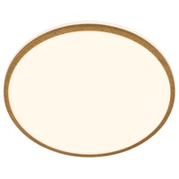Kruhová - BRI 3871014 Acorus W stropní svítidlo pr.33 cm - 18W, 1850lm, LED, IP44, teplá bílá, bílé/dřevo - BRILONER