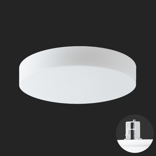 Koupelnová - OS ELS68142 ELSA V4 stropní/nástěnné skleněné polovestavné svítidlo bílá IP44 3000 K 27W LED HF nouzové kombinované 3 h (původní kód OS 68142) - OSMONT - foto 1