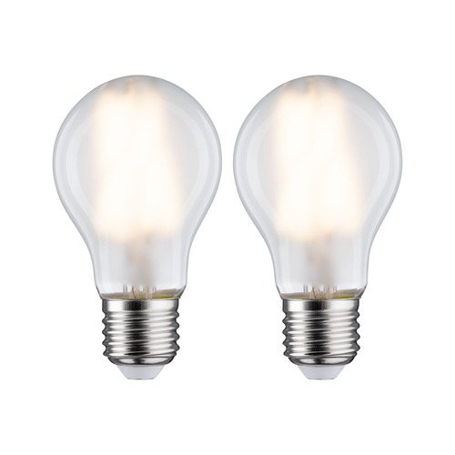E27 - P 28642 LED žárovka 7 W E27 mat teplá bílá 2ks-sada - PAULMANN - foto 1