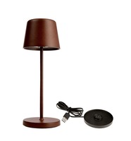 Na stůl - IMPR 620206 Deko-Light nabíjecí svítidlo - sada Canis Mini rezavá + nabíjecí základna - LIGHT IMPRESSIONS