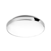 Kruhová - BRI 3351016 LED stropní svítidlo, pr. 28,5 cm, 13 W, bílé-chrom (starý kód: BRI 3351-016) - BRILONER