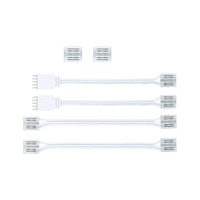 Příslušenství pro LED pásky - P 71057 MaxLED spojka sada Full-Line COB měnitelná bílá bílá/čirá - PAULMANN