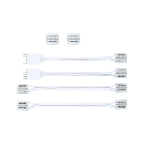 Příslušenství pro LED pásky - P 71057 MaxLED spojka sada Full-Line COB měnitelná bílá bílá/čirá - PAULMANN - foto 1