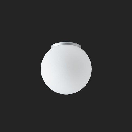 Kruhová - OS STY71022 STYX 2 stropní/nástěnné skleněné svítidlo stříbrná / bílá IP65 3000 K 9W LED DALI (původní kód OS 71022) - OSMONT - foto 1