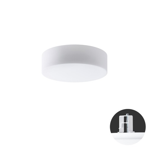 Koupelnová - OS ERI52170 ERIS V2 stropní/nástěnné skleněné polovestavné svítidlo bílá IP44 25W E27 - OSMONT - foto 1