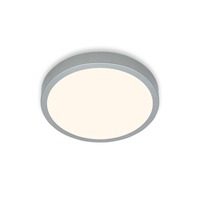 Kruhová - BRILO 3700-014 LED přisazené svítidlo pr. 28 cm, 16 W, 2000 lm, stříbrná - BRILO