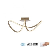 Dekorativní - LD 15403-60 MARIA LED stropní svítidlo, matná mosaz, stmívatelné, IP20, do interiéru krokově stmívatelné 3000K - LEUCHTEN DIREKT / JUST LIGHT