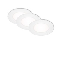 Kruhová - BRI 7125436 AKCE - 3ks sada LED vestavná svítidla pr. 8,6 cm 3x 3W bílé (starý kód: BRI 7125-436) - BRILONER