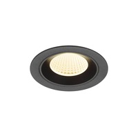 Kruhová - LA 1009616 NUMINOS® M Stropní vestavné svítidlo, 3000 K, 40°, IP20, kulaté, černé - BIG WHITE (SLV)