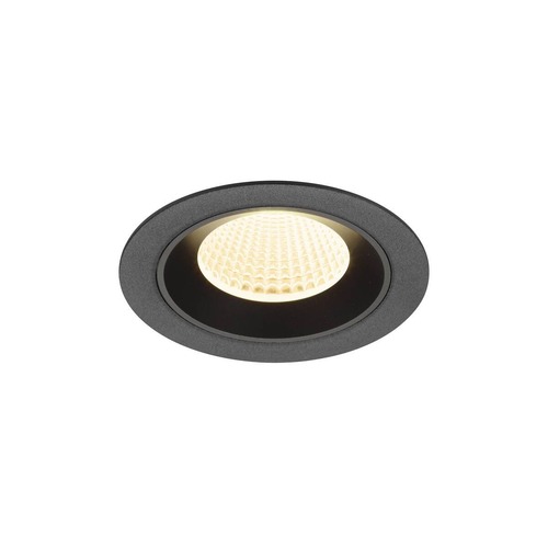 Kruhová - LA 1009616 NUMINOS® M Stropní vestavné svítidlo, 3000 K, 40°, IP20, kulaté, černé - BIG WHITE (SLV) - foto 1