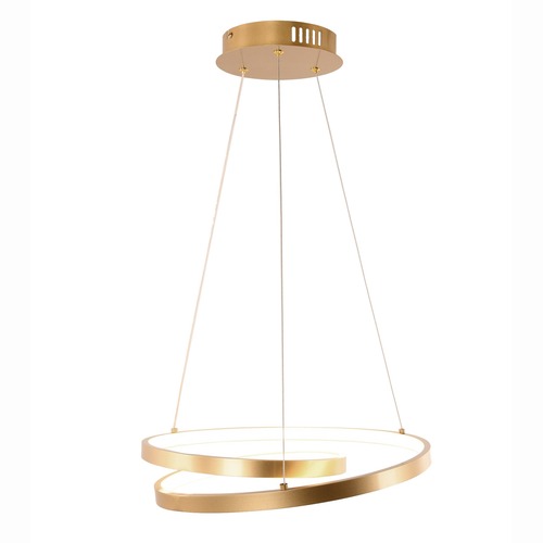 Dekorativní - FAN LED-LIEVE-S-ORO Závěsné svítidlo LED LIEVE zlatá 30 W 4000 lm CCT 40 x 130 cm - FANEUROPE - foto 1