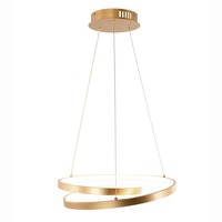 Dekorativní - FAN LED-LIEVE-S-ORO Závěsné svítidlo LED LIEVE zlatá 30 W 4000 lm CCT 40 x  130 cm - FANEUROPE