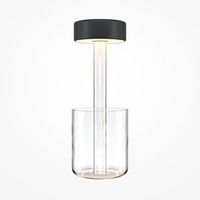 Stolní lampy dekorační - M MOD229TL-L3B3K1 Stolní lampa AI Collaboration 2200/4000K 3W nastavitelná bílá černá sklo stmívatelná na baterie  - MAYTONI