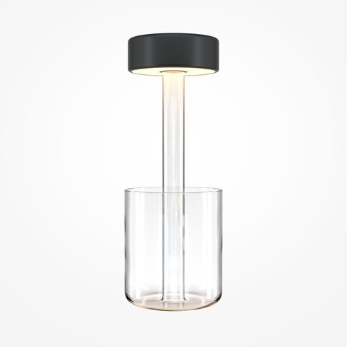 Stolní lampy dekorační - M MOD229TL-L3B3K1 Stolní lampa AI Collaboration 2200/4000K 3W nastavitelná bílá černá sklo stmívatelná na baterie  - MAYTONI - foto 1