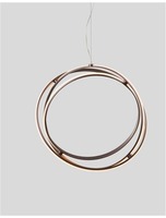 Kruhová - NV 9365013 Závěsné svítidlo PERTONE černý fialový hliník a akryl nastavitelné LED 63W 230V 3000K IP20 stmívatelné - NOVA LUCE