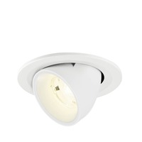 Kruhová - LA 1009425 NUMINOS® GIMBLE S Stropní vestavné svítidlo, 4000 K, 20°, IP20, kulaté, bílé - BIG WHITE (SLV)