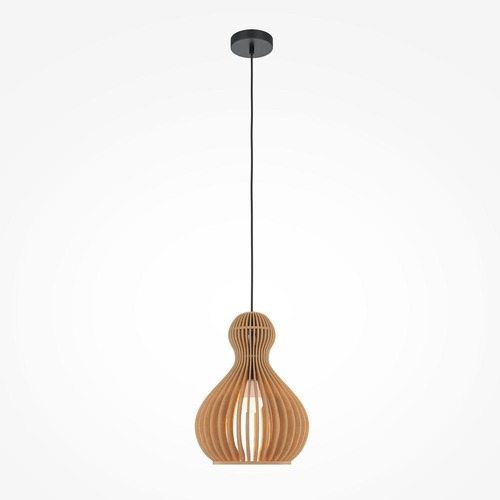 Kónická - M MOD192PL-01W1 Závěsné svítidlo Roots E27 40W béžový kov skandinávský design - MAYTONI - foto 1