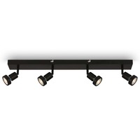 Bodová - BRI 2926-045 Bodové svítidlo 64 cm 4xGU10 4,9W 460lm černá - BRILONER