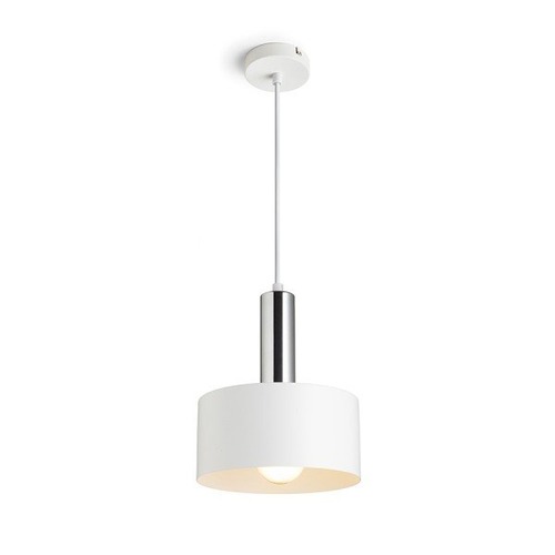 Kruhová - RED R13910 GIULIA 20 závěsná bílá chrom 230V E27 40W - RED - DESIGN RENDL - foto 1