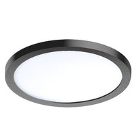Koupelnová - AZZ AZ2843 LED Stropní zápustné bodové svítidlo Azzardo Slim 15 Round 4000K IP44 black AZ2843 12W 1000lm 4000K IP44 14,5cm kulaté černé - AZZARDO