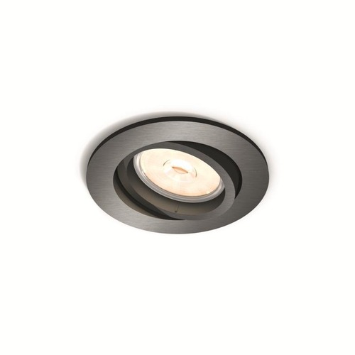 Kruhová - PH 50391/99/PN Zapuštěné bodové podhledové svítidlo Philips Donegal 50391/99/PN šedé - PHILIPS (915005423401) - foto 1
