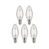 E14 - P 29094 Filament 230V LED svíčka E14 5x4,8W 2700K čirá - PAULMANN