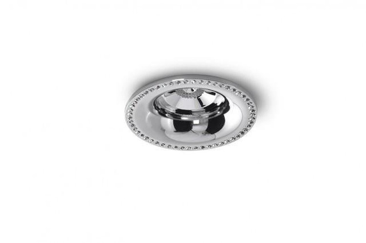 Kruhová - AZZ AZ2734 Stropní zápustné bodové svítidlo Azzardo Adamo Midst Diamond chrome AZ2734 GU10 1x50W IP20 9cm chromové - AZZARDO - foto 1