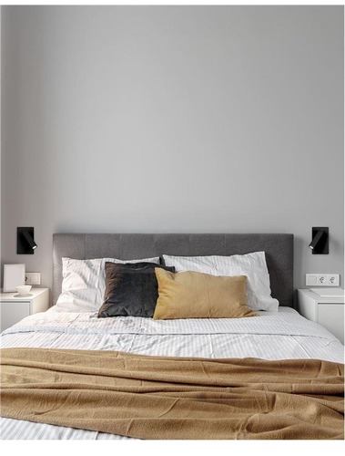 Bodová - NV 9081352 Bodové svítidlo DONA černý hliník LED Cree 3W 230V vypínač na těle 3000K IP20 - NOVA LUCE - foto 1