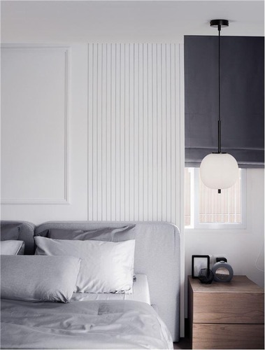 Koule - NV 9624074 Závěsné svítidlo LATO černý kov a opálové sklo E14 1x5W 230V IP20 bez žárovky - NOVA LUCE - foto 1