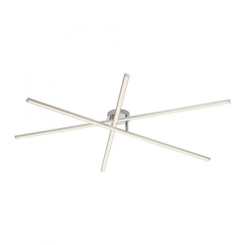 Dekorativní - LD 14727-55 LED stropní svítidlo SIMON, stříbrná, tvar hvězdy, podlouhlé, 3000K - JUST LIGHT - foto 1