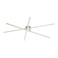 Dekorativní - LD 14727-55 LED stropní svítidlo SIMON, stříbrná, tvar hvězdy, podlouhlé, 3000K - JUST LIGHT
