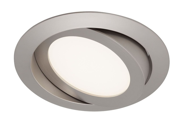 Kruhová - BRI 7285-012 LED vestavné svítidlo, pr. 14 cm, 6,4 W, matný nikl - BRILONER - foto 1