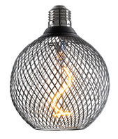 E27 - LED žárovka E27 2.5W ČERNÁ - ZLATÉ SKLO