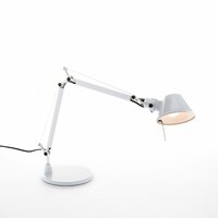 Stolní lampy pracovní - AR 0011820A Tolomeo Micro stolní lampa - lesklá bílá - tělo lampy + základna - ARTEMIDE