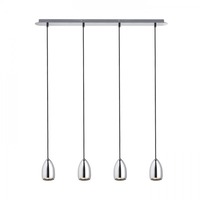 Vícečetná - RED R12083 BABADES IV závěsná chrom 230V GU10 4x50W - RED - DESIGN RENDL