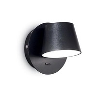 Bodová - ILUX 167121 LED Nástěnné bodové svítidlo Ideal Lux Gim AP1 nero 167121 černé - IDEALLUX