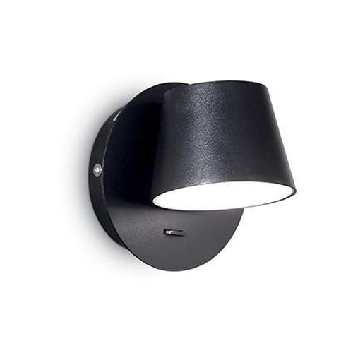 Bodová - ILUX 167121 LED Nástěnné bodové svítidlo Ideal Lux Gim AP1 nero 167121 černé - IDEALLUX - foto 1