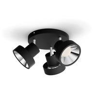 Bodová - PH 50603/30/P0 Bukko SVÍTIDLO BODOVÉ LED 3x4,3W 1290lm 2200-2700K SceneSwitch, černá - PHILIPS (915005687801)