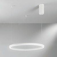 Kruhová - FAN LED-HOOP-S60-BCO Závěsné LED svítidlo HOOP bílá, 30 W, 4500 lm, CCT, 60 x 150 cm - FANEUROPE