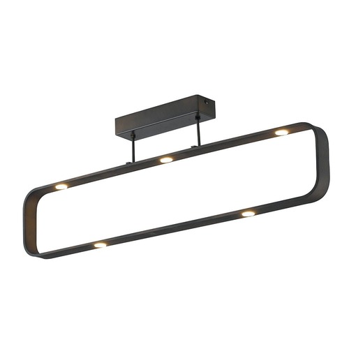 Dekorativní - FAN LED-MOKA-PL7 Stropní svítidlo LED MOKA hnědá 35 W 2940 lm 4000 K 80 x 16 x 26 cm - FANEUROPE - foto 1