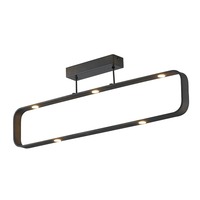 Dekorativní - FAN LED-MOKA-PL7 Stropní svítidlo LED MOKA hnědá 35 W 2940 lm 4000 K 80 x 16 x 26 cm - FANEUROPE