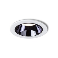 Kruhová - RED R14238 ANSEL zápustná bílá černý chrom 230V LED 12W 60° 3000K - RED - DESIGN RENDL