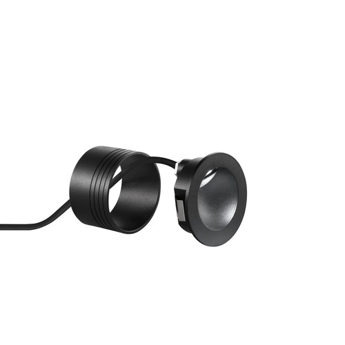 Zapuštěná - FAN INC-ONYX-R1 NERO Zápustné venkovní svítidlo LED Onyx, černé, hliník, 2 W, 420 lm, 4000 K, IP54, 8 x 8 x 4 cm - FANEUROPE - foto 1